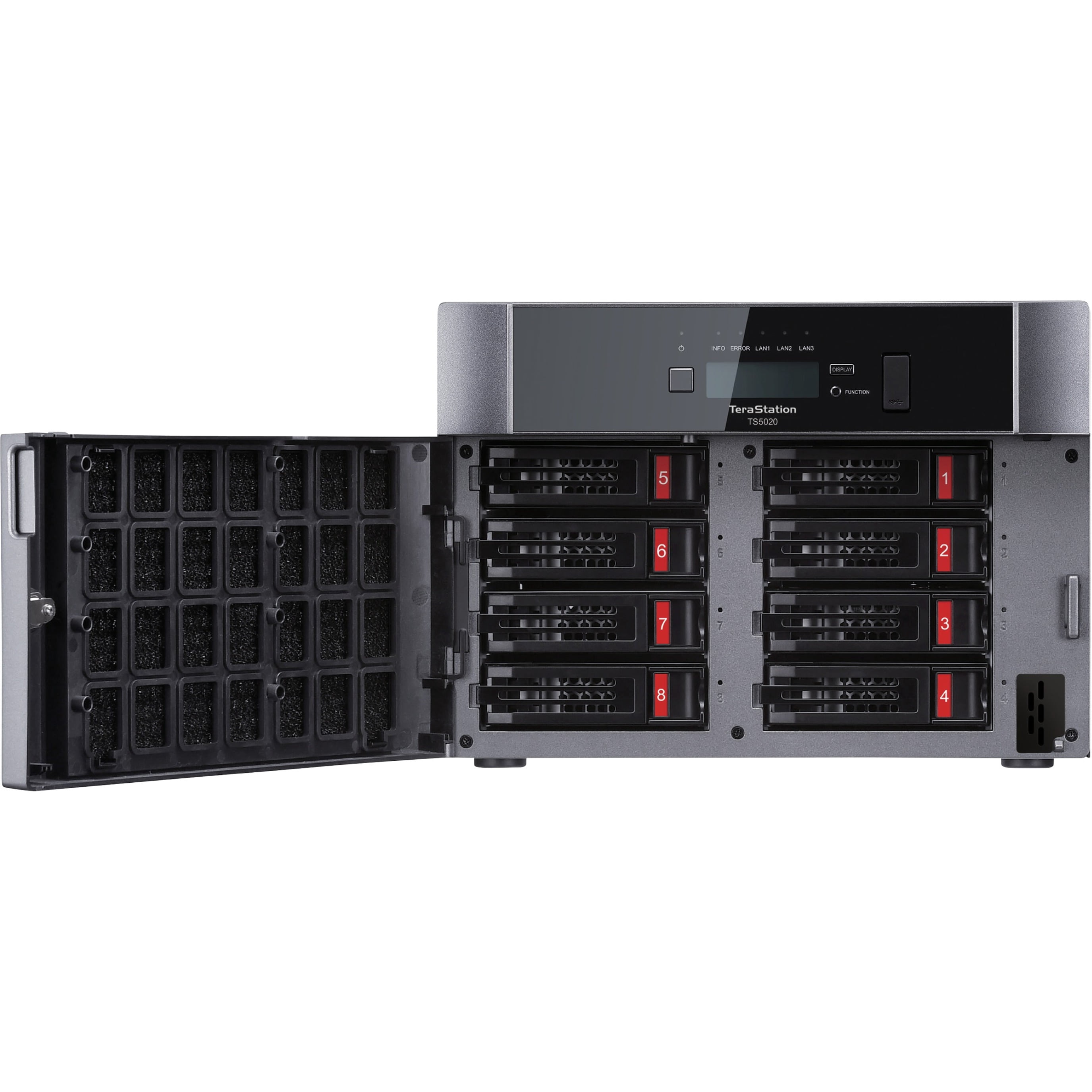 Buffalo TeraStation TS5820DN SAN/NAS Storage System - Annapurna Labs Alpine Quad-core (4 Core) 2 GHz - 8 x HDD Supported - 4 x HDD Installed - 48 TB Installed HDD Capacity - Serial ATA/600 - 8 GB R...