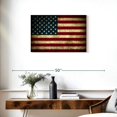 thumbnail image 3 of Elephant Stock Vintage Usa Flag Wall Art - Horizontal Canvas Wall Art - Living Room Wall Decor - Flags Canvas - Red And Brown Decor - 30" x 20", 3 of 8