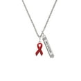 thumbnail image 2 of Delight Jewelry Silvertone Red Ribbon Silvertone Always My Sister Bar Charm Necklace, 23", 2 of 4