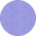 thumbnail image 1 of Ahgly Company Machine Washable Indoor Round Transitional Light Slate Blue Area Rugs, 4' Round, 1 of 7