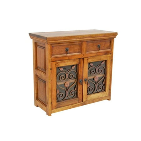 Artesano Home Decor Rustic Wood 2 Drawer Sideboard