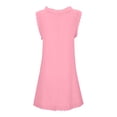 thumbnail image 5 of Women's Casual Tennis Dress ? Summer Sleeveless Casual Tennis Dress with Printed Loose Beach Style Pink XL, 5 of 5