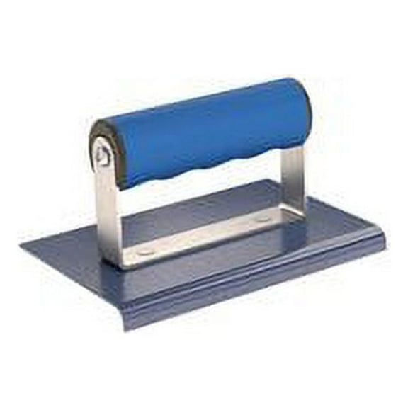 Bon 22-718 Edger - Blue Steel 6-inch X 4-inch - 1/4-inch Radius 3/8-inch Lip Comfort Grip Handle