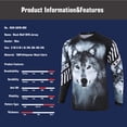 thumbnail image 5 of Camiseta de ciclismo de montaña KEMALOCE, camiseta de motocross, camisetas BMX de lobo negro, camiseta de manga larga transpirable de secado rápido para descenso de MTB, 5 of 5