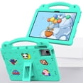 thumbnail image 4 of Kids Case for Lenovo Tab M11 11.0" 2024 TB330FU/TB330XU Tablet Case with Handle & Stand, EVA Foam DIY Cartoon Cute Pattern with Pencil Holder Shockproof Protective Cover, Mintgreen, 4 of 8