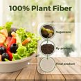 thumbnail image 6 of Sugarfiber 32oz Round Disposable Paper Bowl with Lid - Compostable Eco-Friendly Plant Fiber Containers for Meal Prep Takeout Dinnerware Plates Catering 100% by-product - 500 Set, 6 of 8