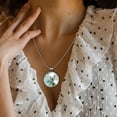 thumbnail image 3 of Koala Elegant Glass Circular Pendant Necklace - Stunning Jewelry for Women, 3 of 5