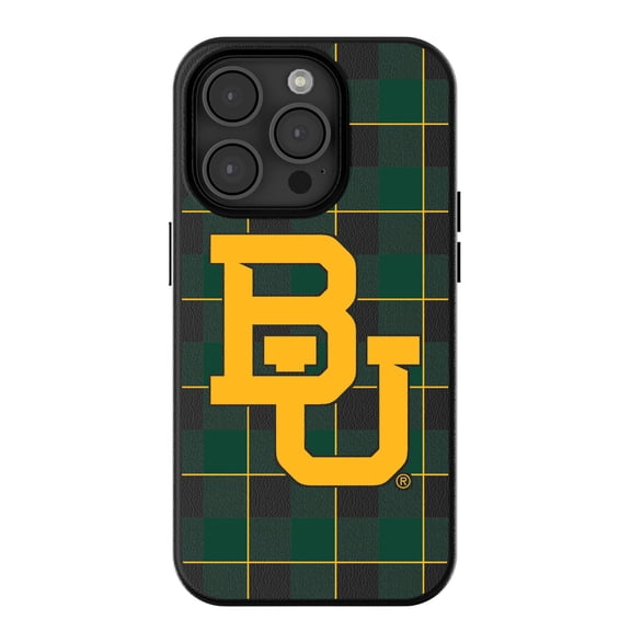 Keyscaper Baylor Bears Plaid Magnetic Bump iPhone Case