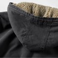 thumbnail image 5 of IROINNID Men's Hoodie Shearling Long Sleeve Solid Color Comfy Lapel And Fleece Jacket Short Tooling Outwear & Jackets, 5 of 8