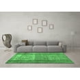 thumbnail image 3 of Ahgly Company Indoor Round Abstract Emerald Green Contemporary Area Rugs, 3' Round, 3 of 4