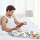 thumbnail image 5 of Balery Pretty Floral With Leaves Pantalones de pijama para hombre, pijama ultraligero, pantalón de descanso-XX-Large, 5 of 6