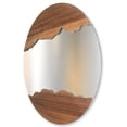 thumbnail image 3 of Espejo circular decorativo enchapado a mano con parota natural Dii Frame Decorativo Naturaleza Enlazada, 3 of 4