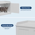 thumbnail image 6 of Studyset Cat Litter Box Enclosure Furniture,Hidden Litter Box Cabinet with Barn Door,Indoor Cat Washroom,Wooden Pet House,Dog Proof Hideaway Kitty Litter Box Enclosure,Large Indoor Cat House, 6 of 8