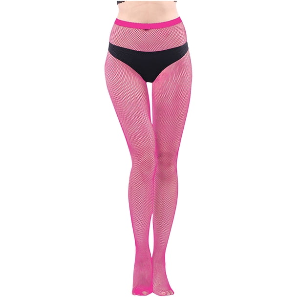Calcetines de moda para mujer, de colores, con perforaciones, súper elásticos, de red de pesca, de malla densa, de seda.