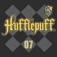 thumbnail image 2 of Men's Harry Potter Hufflepuff Argyle Print Graphic Tee Charcoal Medium, 2 of 5