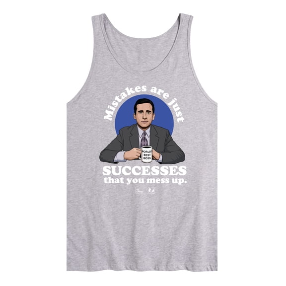 The Office - Michael Mistakes Are Successes You Mess Up - Men's Jersey Tank Top