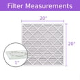 thumbnail image 2 of 20x20x1, Purolator DMK80 Extended Surface Pleated Air Filter, Mechanical MERV 8, (6 Pack), 2 of 6