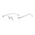 thumbnail image 1 of Gafas Sin Marco Ultraligeras Sin Montura Elegantes Para Hombres Y Mujeres, Gafas Versátiles De Color Gris, 1 of 8
