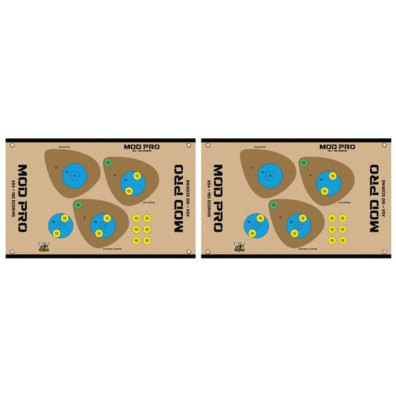 Morrell Yellow Jacket MOD Pro ASA and IBO Shooting Bullseyes, 2 Pack