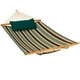 13' Réversible Sunbrella Hamac Matelassé Jeton Surfside Stripe/ Canvas Sarcelle – image 1 sur 2