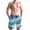 Boat on Sea and Beach, variant on Men's Quick Dry Swim Trunks Beach Shorts Casual Summer Board Shorts with Pockets, Turtles Shells Starfish Line