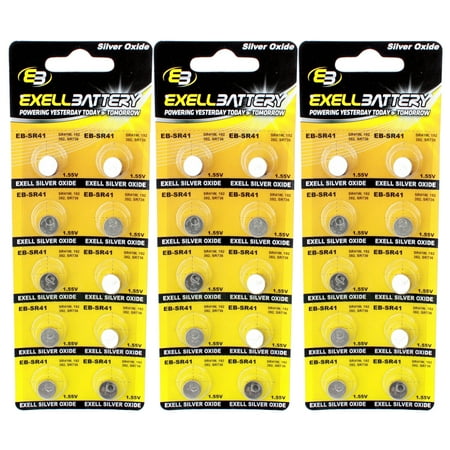 3pc 10pk SR41 Silver Oxide 1.55V Watch Battery Replace 10 L 125/D 384 USA SHIP