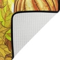 thumbnail image 5 of SKYSONIC 36x24in Autumn Pumpkin Maple Area Rug, Rustic Golden Leaves Non-Slip Floor Carpet for Indoor Living Dining Room Bedroom, 5 of 7