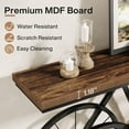 thumbnail image 6 of Tribesigns 70.9-Inch Extra Long Console Table, Narrow Sofa Table with Bicycle Metal Base, Modern Industrial Entryway Table Behind Couch Table for Living Room, Hallway, Entrance, Foyer, 6 of 7