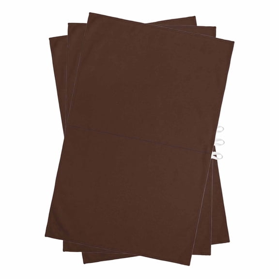 Brown Pure Color Kitchen Towels Set of 3, Water Absorbent Dish Towel, Aesthetics Contemporary Luxury Decorative Hand Towels - Quick Drying Cloth for Cooking Baking, 18x28 Inch