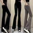 thumbnail image 1 of Pantalones de tiburón Micro-leggings para mujer Bolsillos exteriores Prendas ajustadas Cintura alta Pantalones que levantan el abdomen y la cadera, 1 of 2
