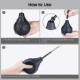 thumbnail image 4 of 220ml Black Enema Bulb Kit Clean Anal Douche With Nozzle For Unisex Men Women Colon Cleaning-yvan_c*, 4 of 5