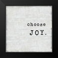 thumbnail image 2 of MacDowell, Jamie 12x12 Black Modern Framed Museum Art Print Titled - Choose Joy, 2 of 5