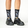 thumbnail image 4 of Honeii Space Cars Print Children's Colorful Socks,Unisex Kids and Toddlers' Cushioned Sock,Kids Athletic Crew Socks,for Everyday Wear and Sports, 4 of 5