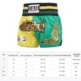 thumbnail image 3 of Calzoncillos De Boxeo Pantalones cortos de boxeo Pantalones cortos de boxeo transpirables Equipo deportivo (XL Amarillo Verde), 3 of 8