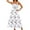 Floral White, variant on Fmbrln Summer Dresses for Women 2025 Sleeveless Spaghetti Strap Pleated Flowy Long Dress Beach Vacation Floral Print Sundress