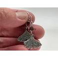 thumbnail image 3 of Solid 925 Sterling Silver Gingko Leaf Dangle Drop Earrings For Women, Natural Garnet Gemstone Amazing Handmade January Birthstone Jewelry, 3 of 3
