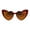 red orange, variant on Womens Heart Shape Color Mirror Cat Eye Plastic Groovy Sunglasses Black Blue