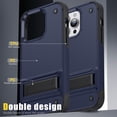 thumbnail image 4 of JTCASES for iPhone 12 Pro Case, Foldable Kickstand Heavy Duty Protective Rugged Hybird Anti-slip Shockproof/Drop Resistant PC TPU Shell for iPhone 12 Pro, Navyblue, 4 of 7