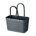 thumbnail image 1 of Portable Picnic Tote Shopper Bag, Large Plastic Utility Basket,Washable Beach Travel Handbag,Storage Bags, 1 of 3