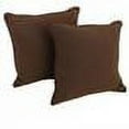 thumbnail image 2 of Blazing Needles 9810-CD-S2-TW-BG 18 in. Double-Corded Solid Twill Square Throw Pillows with Inserts, Burgundy - Set of 2, 2 of 3