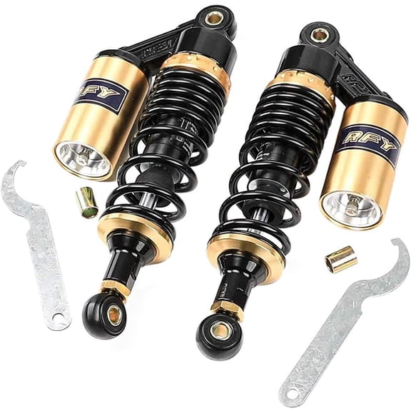 2pcs 11" 280mm Motorcycle Rear Air Shock Absorber Suspension Adjustable for For ATV UTV Go Kart Quad Buggy Dirt Pit Street Bike Scooter Monkey Mini Trail Golf Cart