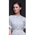 thumbnail image 3 of Bimba Rayon Feathers & Anemone Floral Printed Womenâ€™s Long MaxiÂ&nbsp;DressÂ&nbsp;Gown With Side Slit-XX-Large, 3 of 6