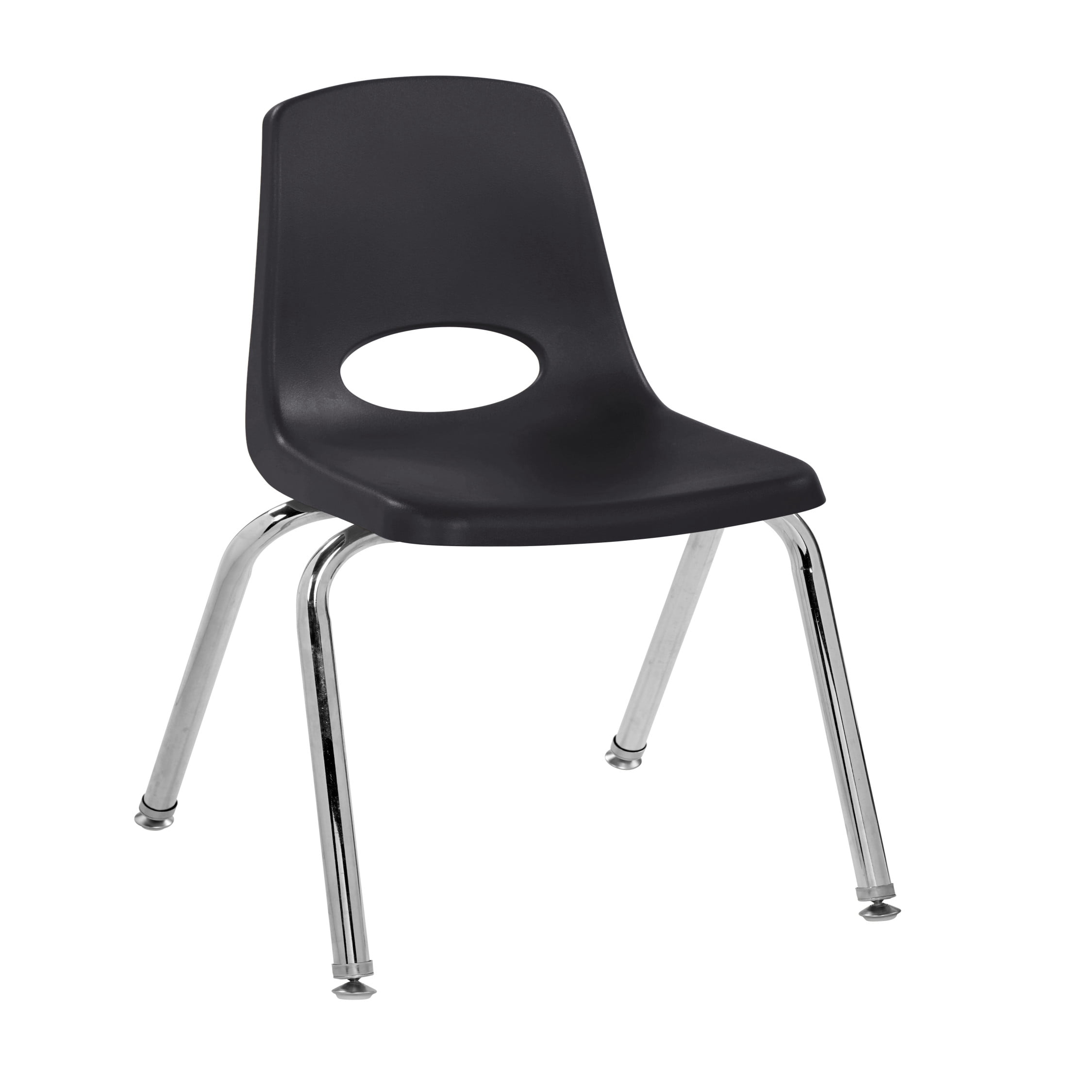Factory Direct Partners Kids Swivel Glide Stack Chairs, Black (Set of 2)