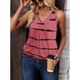 thumbnail image 3 of Zeagoo Womens Tank Tops Loose Fit V Neck Ruched Sleeveless Tops Casual Basic Banded Shirts S-XXL, 3 of 5