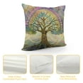 thumbnail image 4 of Autua Rainbow Detailed Painting Metaphysical Graphic Decorative Cushion Throw Pillow Cover for Home Aesthetic Decor 1PC 18x18in, 4 of 5