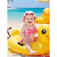 thumbnail image 4 of BemeyourBBs Toddler Baby Girl Swimsuit Infant Bathing Suit One-piece Swimsuits With Sun Hat Set Front Bow Rash Guard Spaghetti Strap Swimwear Summer Beach Wear, 4 of 9