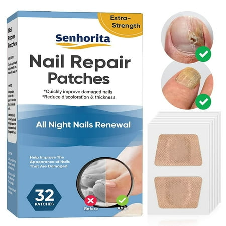 Toenail Fungus Treatment Extra Strength Patch, 32 Pcs Toe Nail Fungus Treatment Extra Strength for Restores Appearance of Discolored or Damaged Nails