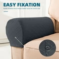 thumbnail image 4 of PENGXIANG 4 Pcs Housse d'Accoudoir Extensible pour Fauteuils Canapé Gris, 4 of 7