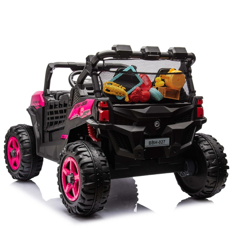 JOYRACER 4WD 24V Ride-On Toy Car with Dual XL Seats, 200W Motors