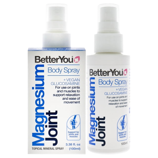 Spray corporal de magnesio para articulaciones de BetterYou para unisex - Spray corporal de 3,38 oz